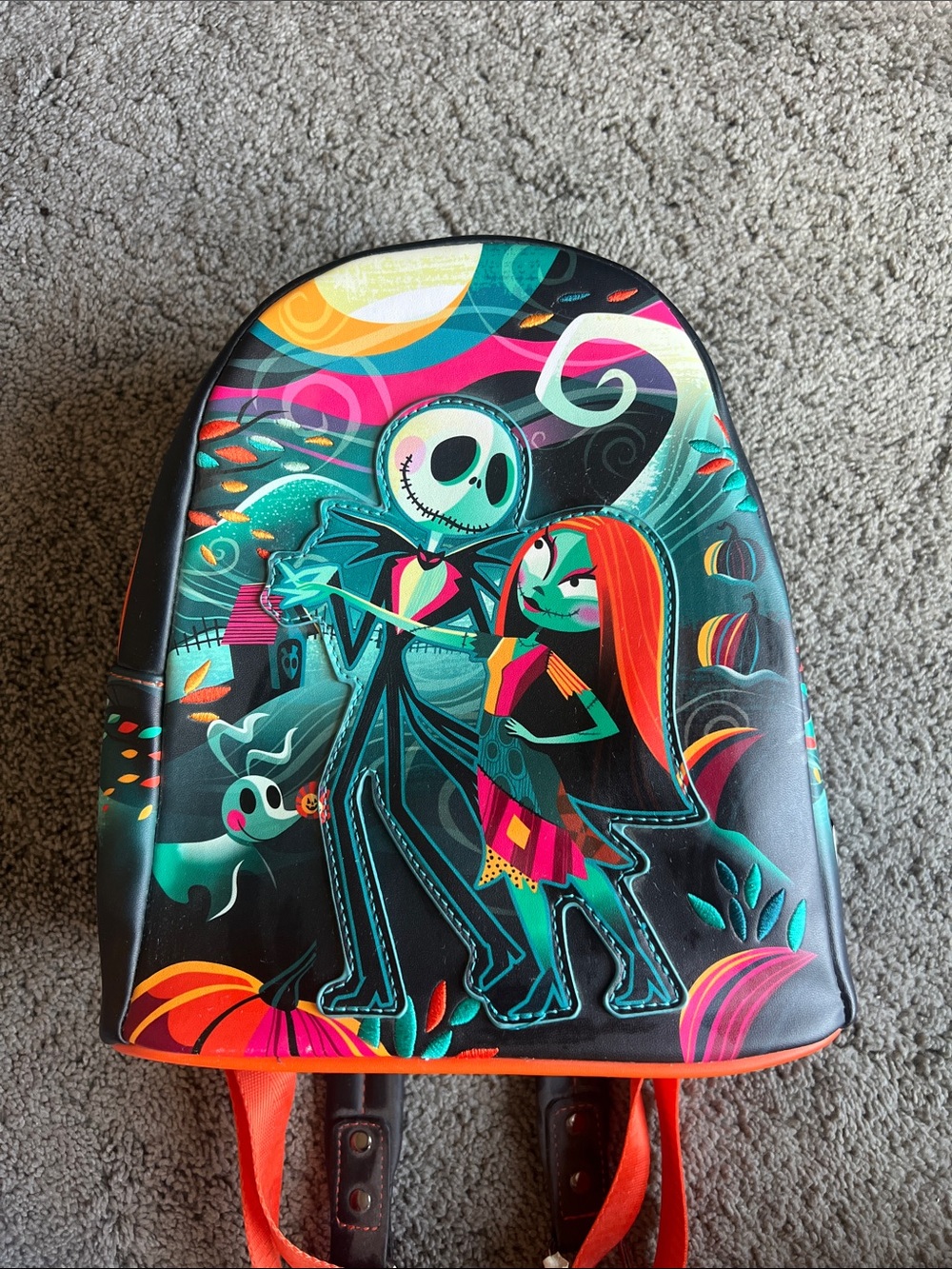 The Nightmare Before Christmas Kids Backpack - Black & Teal